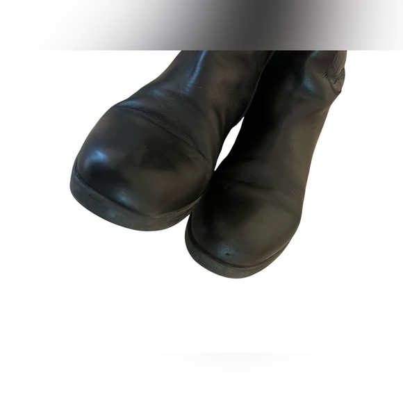 CLARKS HOPEDALE WISH Black Leather Tall Riding Boots Size 8 - Picture 9 of 11